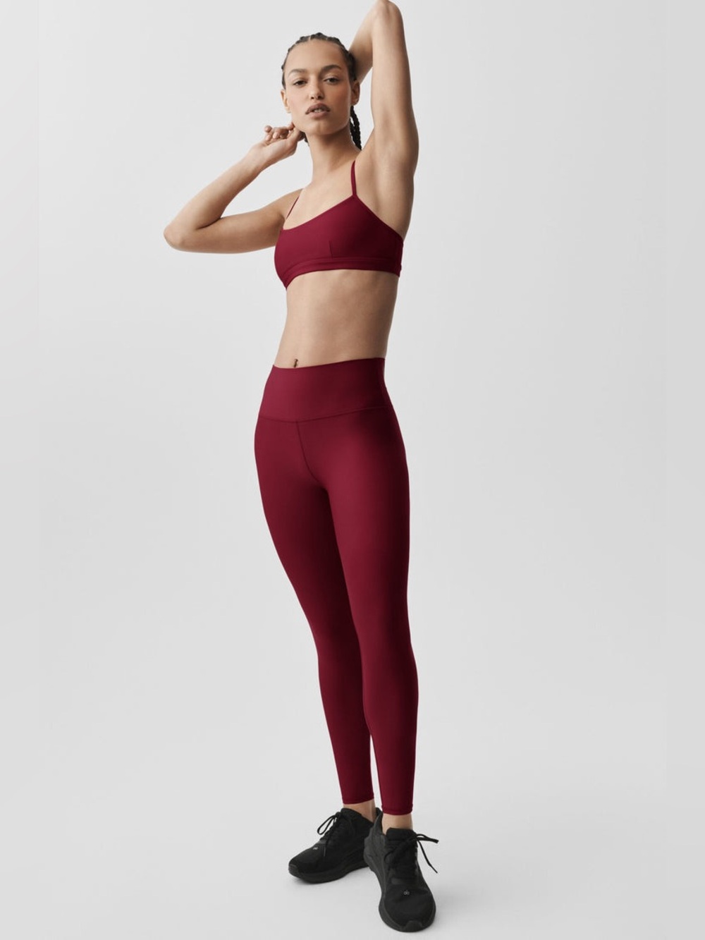 ALO Yoga 7/8 High-Waist Airlift Legging 28” Deep Red Size Medium